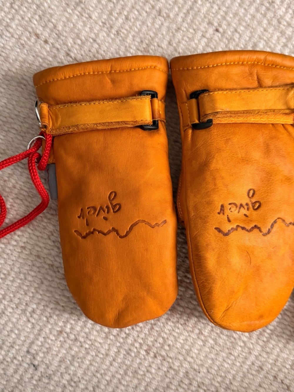 Kids Give’r Leather Mittens